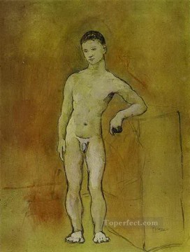 young people laughing Painting - Young Nude 1906 Pablo Picasso